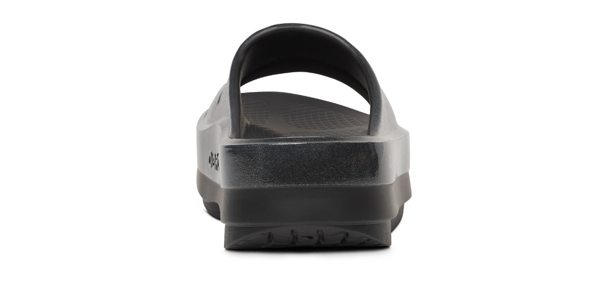 Women's OOmega OOahh Stacked Sandal - Black Sparkle - Image 5