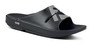 FJ X OOFOS Women's OOahh Sport Slide Sandal - Black