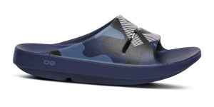 Alternative view of FJ X OOFOS Women's OOahh Sport Slide Sandal - Navy Camo