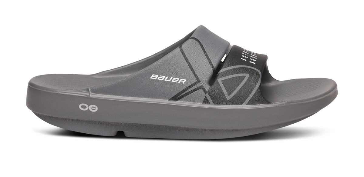 BAUER/OOFOS Women's OOahh Sport Slide Sandal – Slate - Image 2