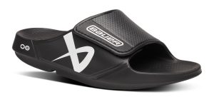 BAUER/OOFOS Men's OOahh Sport Flex Sandal – Black